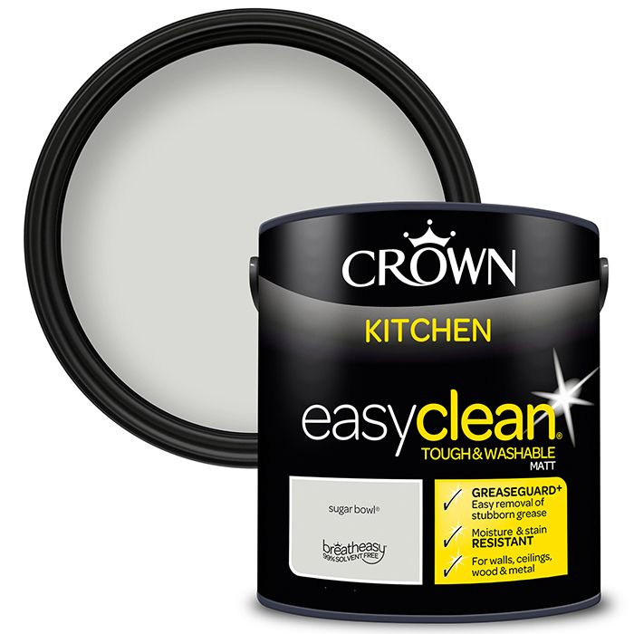 Crown Paints Easyclean Kitchen Matt with Greaseguard+ - Sugar Bowl
