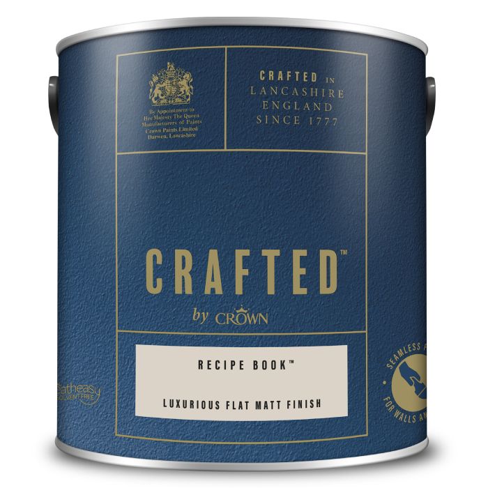 Crown Crafted Luxurious Flat Matt Finish Recipe Book 2.5 Litre