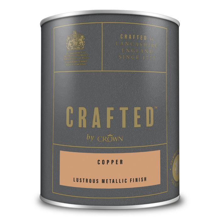 Crown Crafted Lustrous Metallic Finish Copper 1.25 Litre