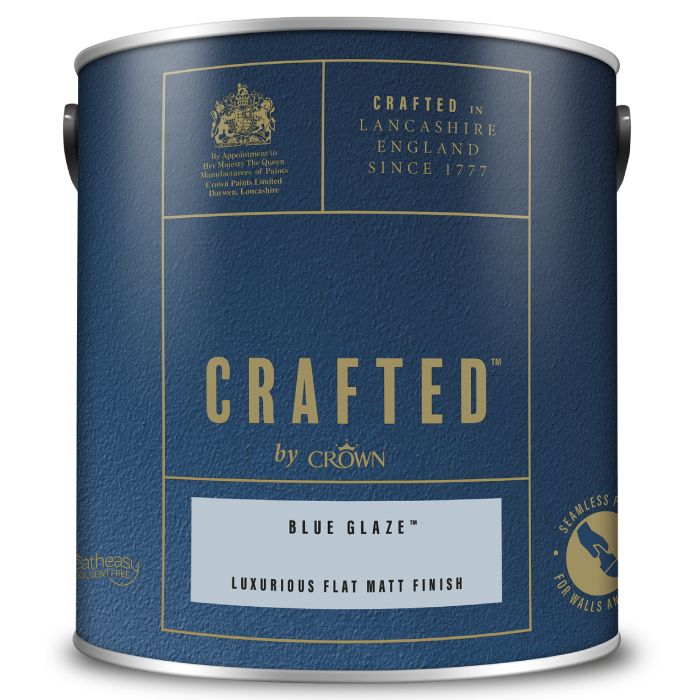 Crown Crafted Luxurious Flat Matt Finish Blue Glaze 2.5 Litre