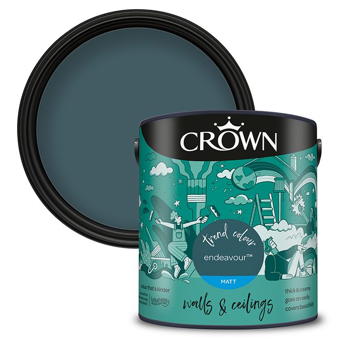 Crown Walls & Ceilings Matt Emulsion - Endeavour