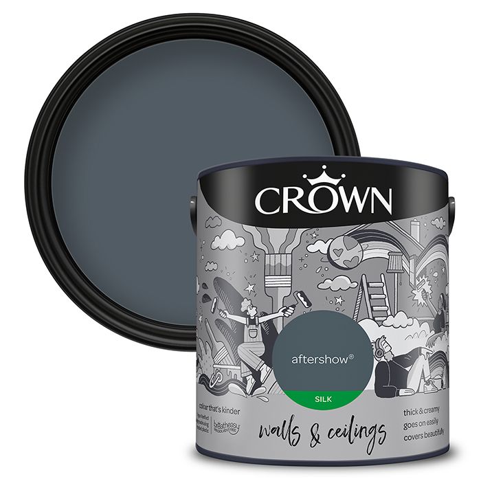 Crown Walls & Ceilings Silk Emulsion - Aftershow - 2.5 Litre