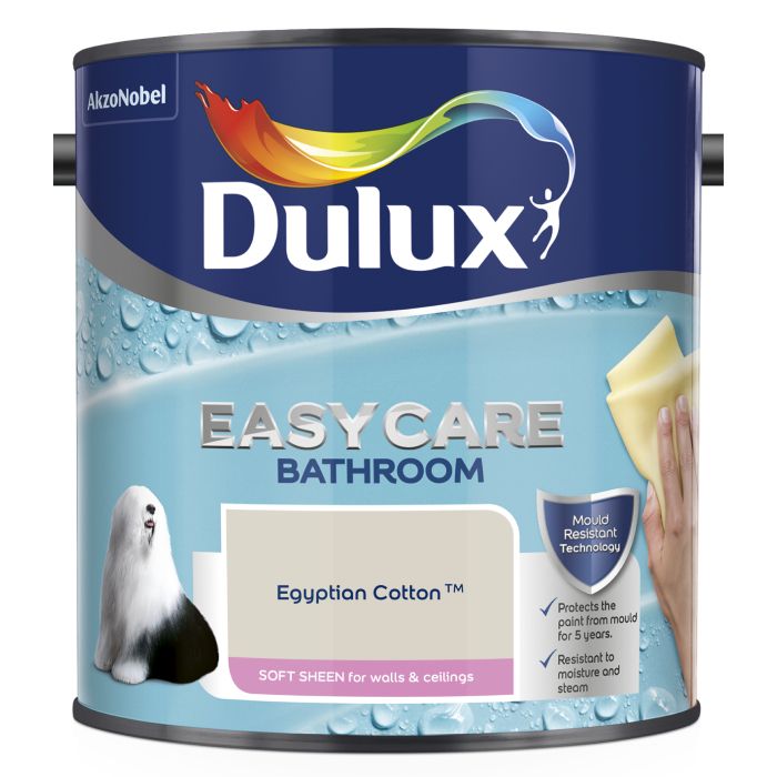 Dulux Easycare Bathroom Soft Sheen Egyptian Cotton
