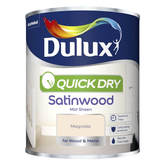 Dulux Quick Dry Satinwood Magnolia 750 ml