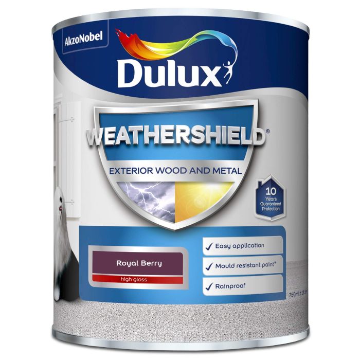 Dulux Weathershield Gloss Royal Berry 750 ml