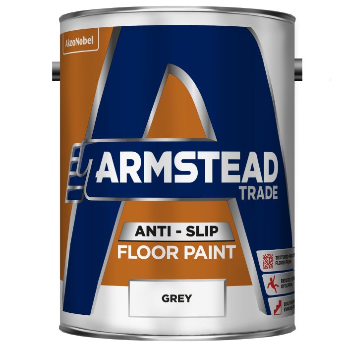 Armstead Trade Anti Slip Floor Paint Grey 5 Litre