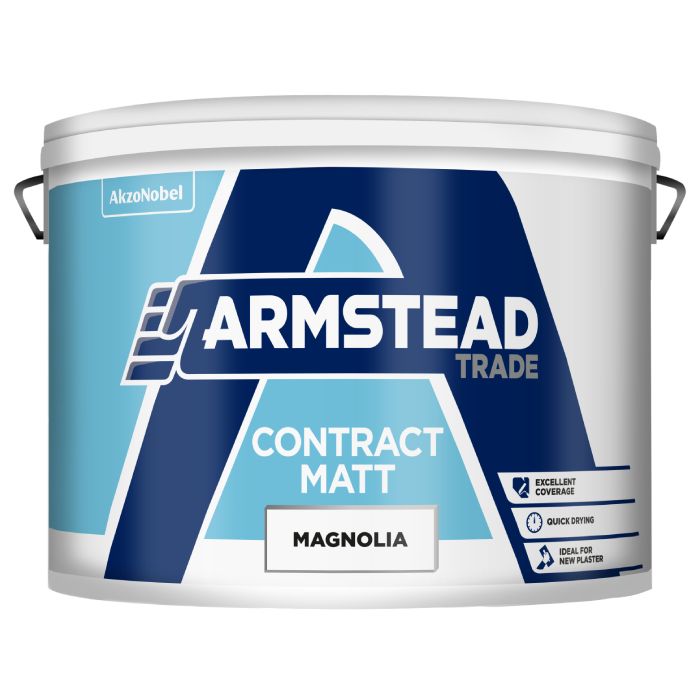 Armstead Trade Contract Matt Magnolia 10 Litre