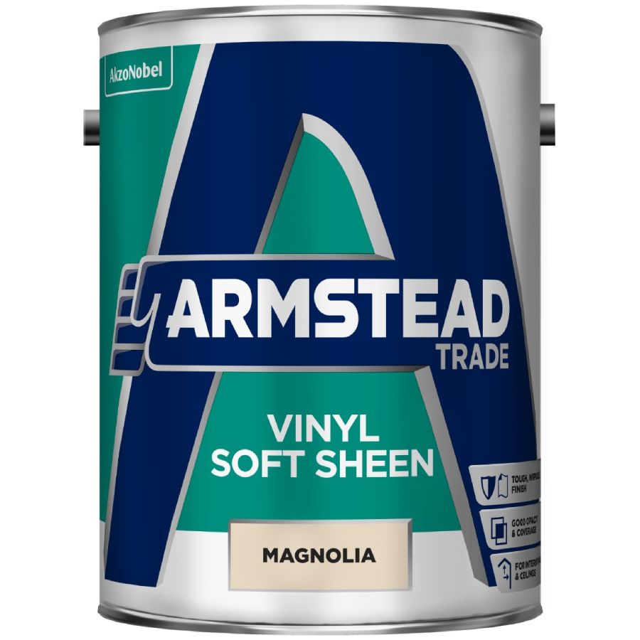 Armstead Trade Vinyl Soft Sheen Magnolia 5Ltr