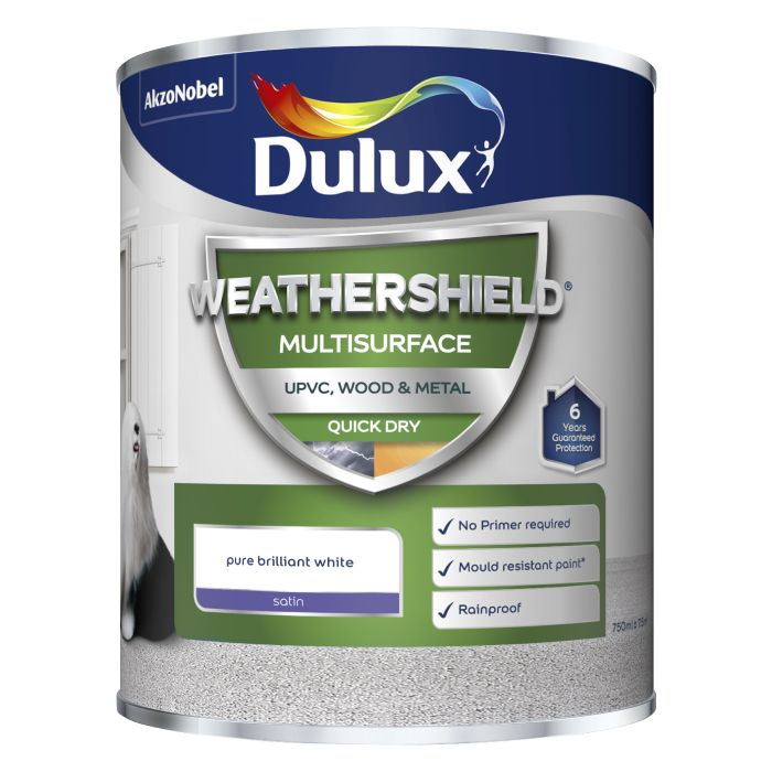 Dulux Weathershield Multi Surface Pure Brilliant White
