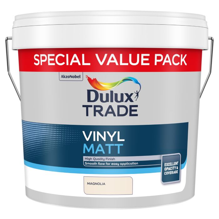 Dulux Trade Vinyl Matt Magnolia 7.5 Litre