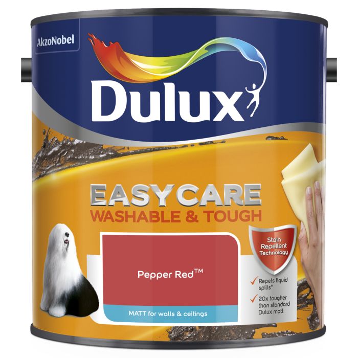 Dulux Easycare Washable & Tough Matt Pepper Red
