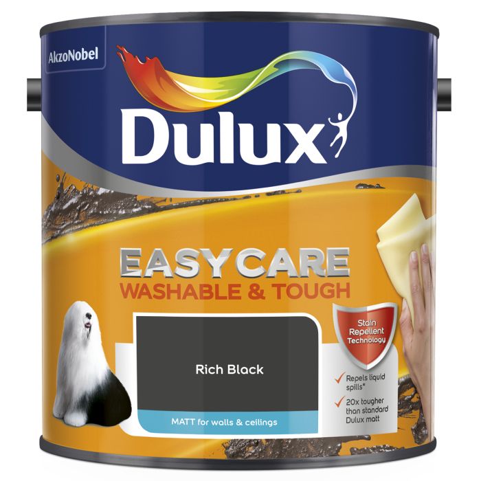 Dulux Easycare Washable & Tough Matt Rich Black
