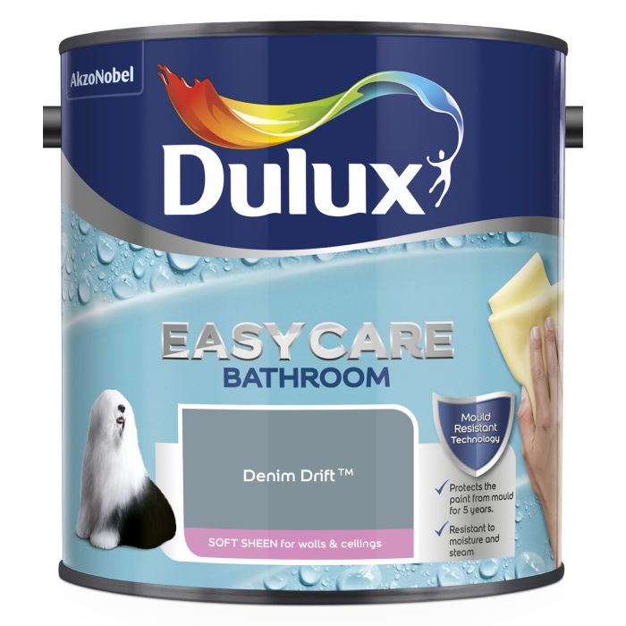 Dulux Easycare Bathroom Soft Sheen Denim Drift
