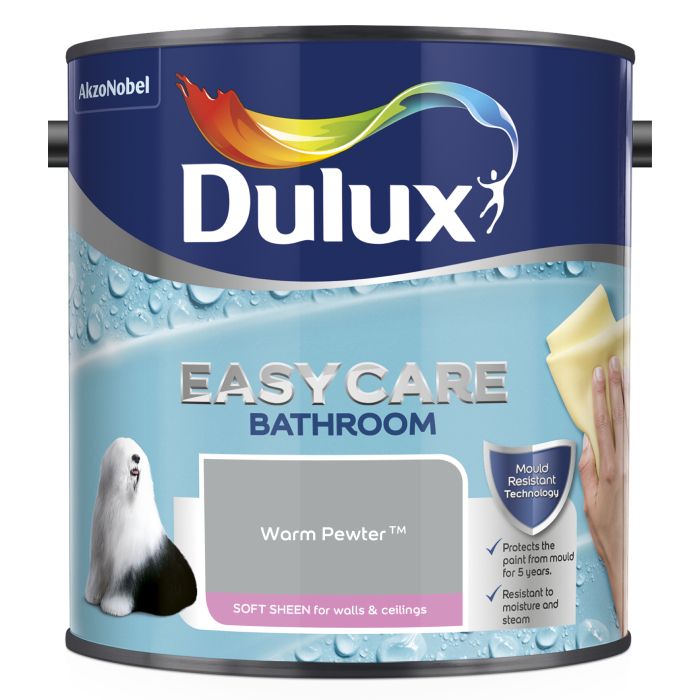 Dulux Easycare Bathroom Soft Sheen Warm Pewter
