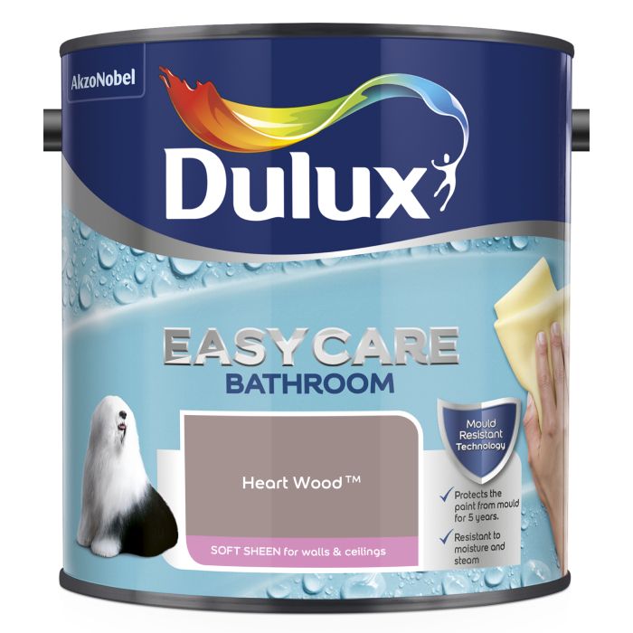 Dulux Easycare Bathroom Soft Sheen Heart Wood
