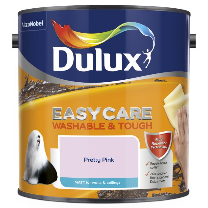 Dulux Easycare Washable & Tough Matt Pretty Pink
