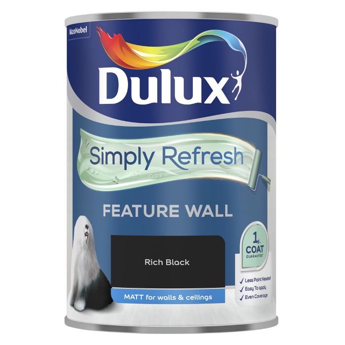 Dulux One Coat Feature Wall Rich Black
