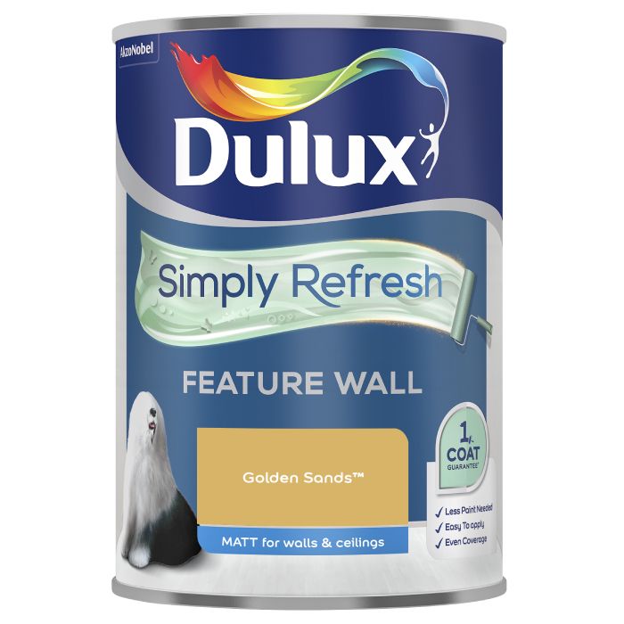 Dulux One Coat Feature Wall Golden Sands
