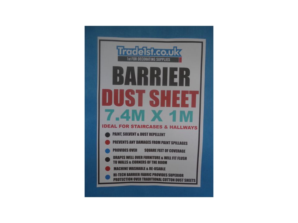 Barrier Long Dust Sheet 9M x 1M