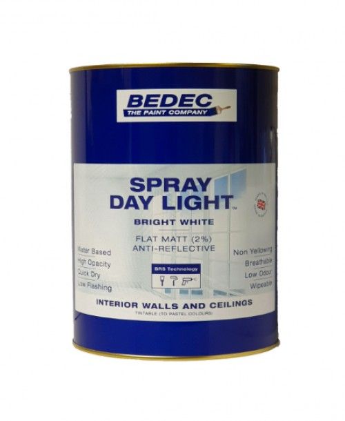 Bedec Spray Day Light 5 Litre Bright White