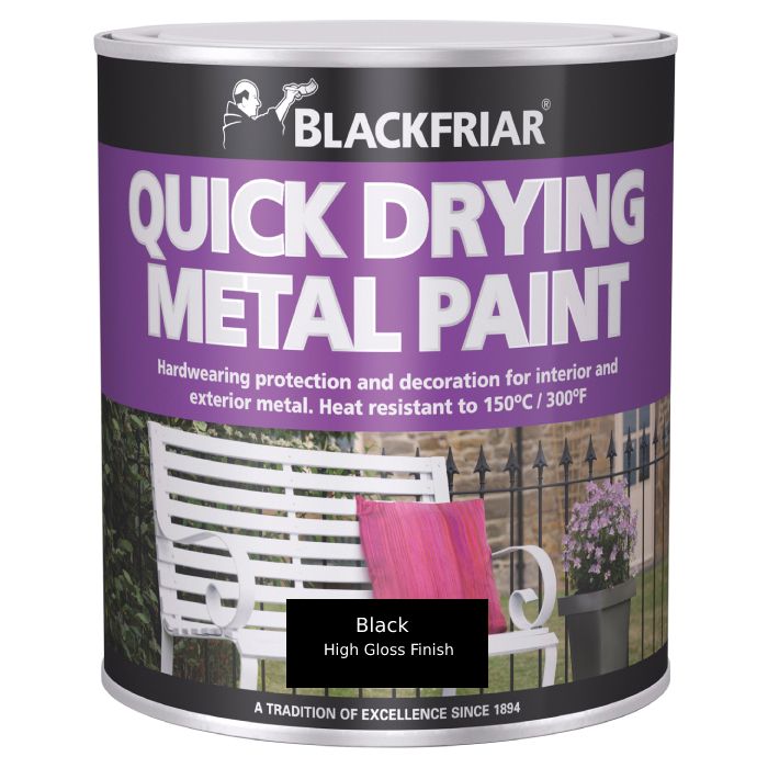 Blackfriar Quick Drying Metal Paint Black