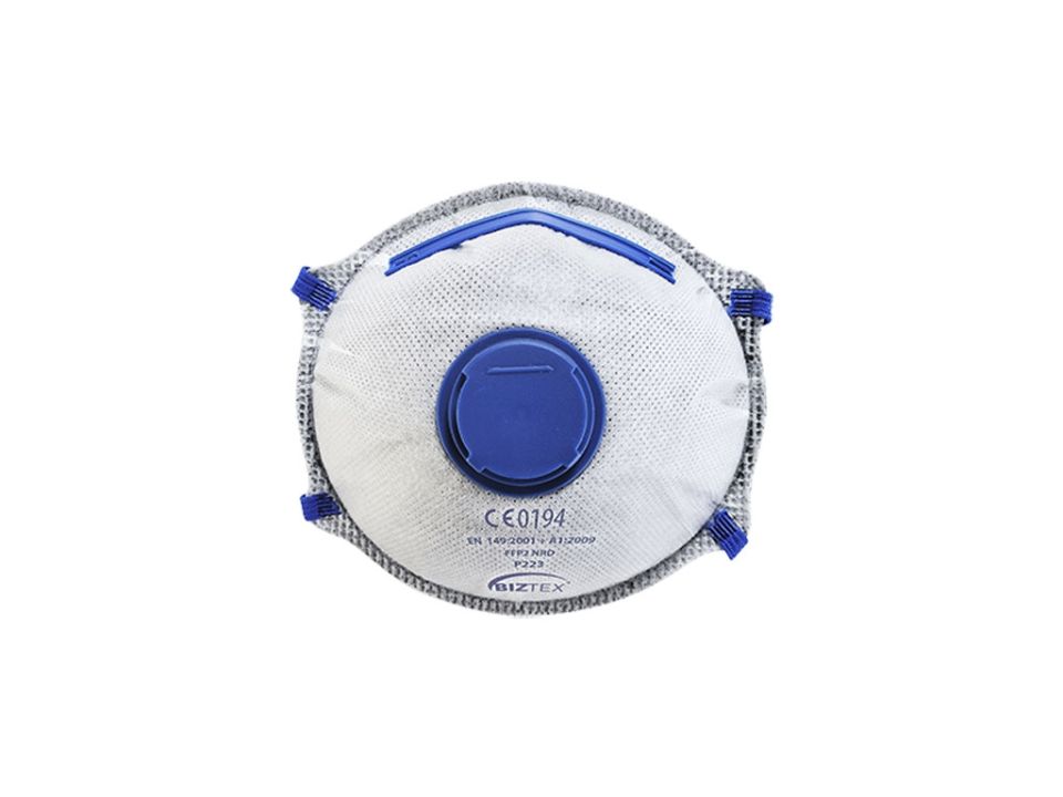 Carbon Valved Dolomite Respirator FFP2 10Pk