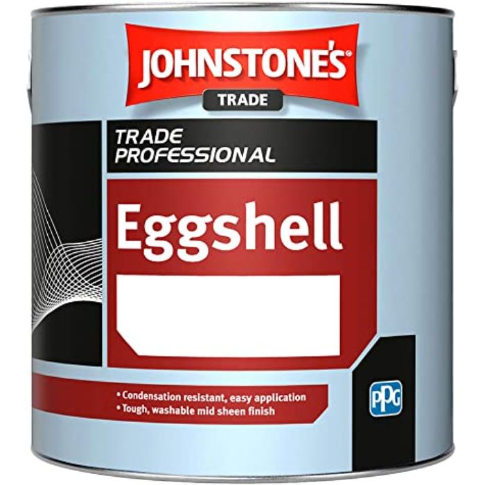 Johnstones Trade Eggshell Paint - Black 2.5 Litre
