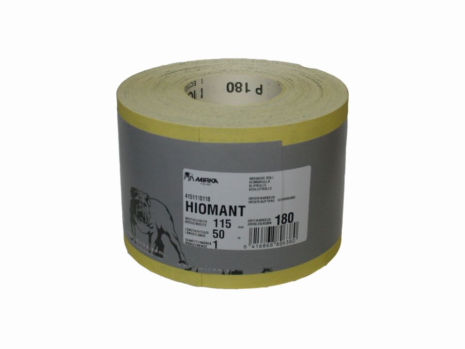 Hiomant Abrasive Paper Roll 180 Grit Ex.Fine 50M