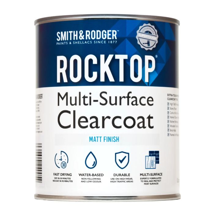 Rocktop Multi-Surface Clearcoat Matt Interior Lacquer - Matt