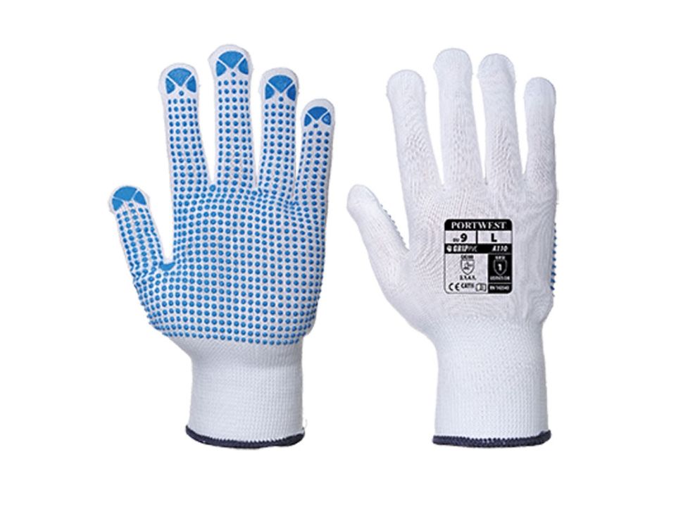 Nylon Polka Dot Glove Medium