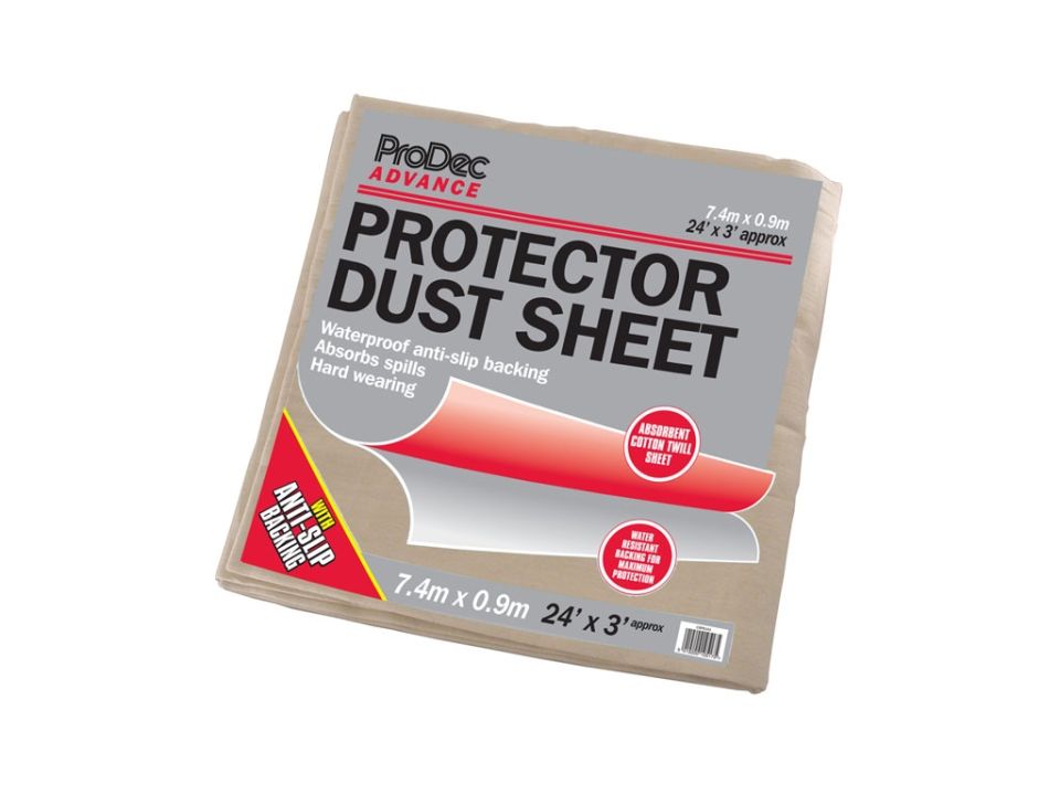 Poly-Cotton Laminated Dustsheet 24x3Ft