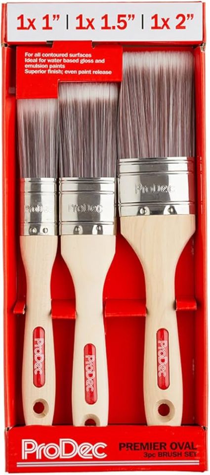 ProDec Premier Oval Brush Set - 3 Piece