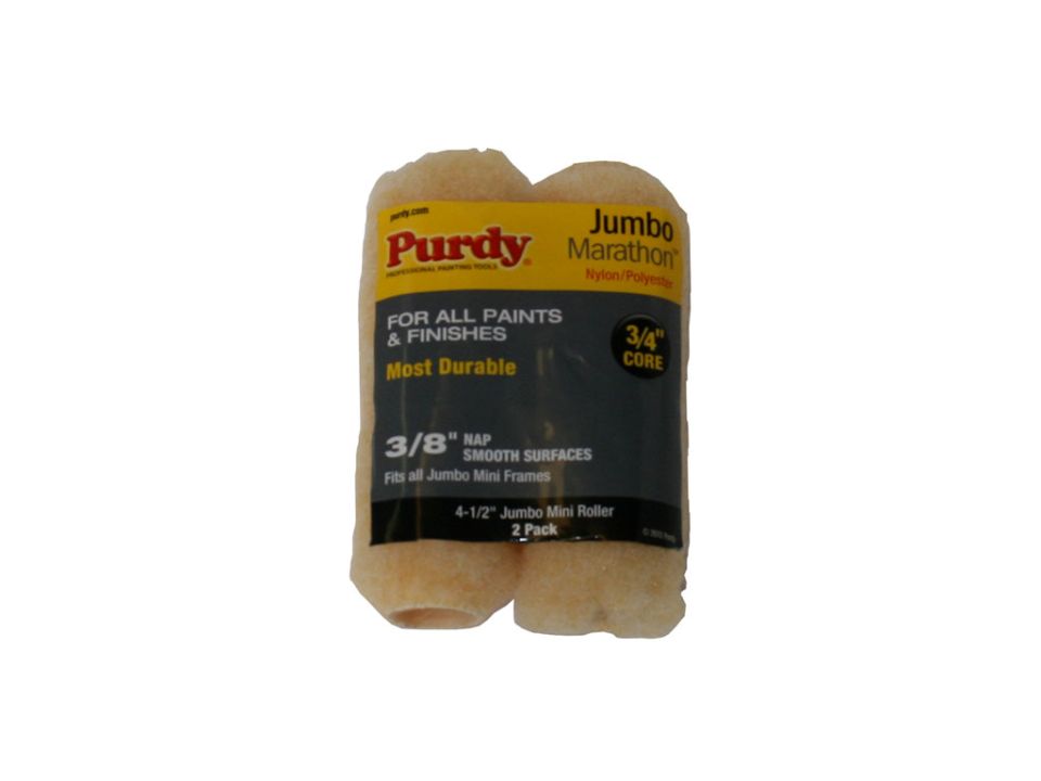 Purdy Jumbo Marathon 3/8" Short Pile 4.5 Inch 2Pk