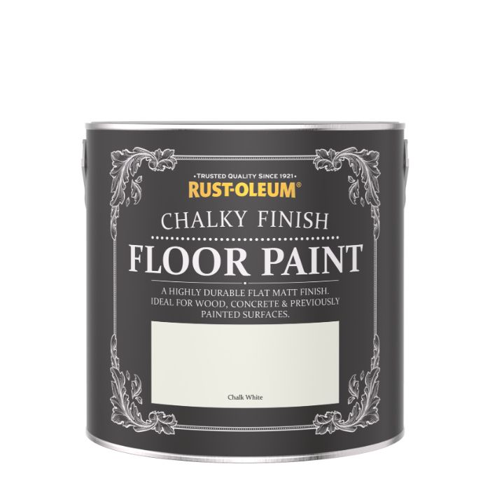 Rust-Oleum Chalky Floor Paint - Chalk White 2.5 Litre