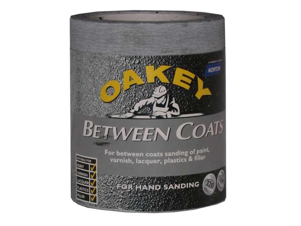 Oakey Between Coats Sandpaper Roll 320 Grit 10M