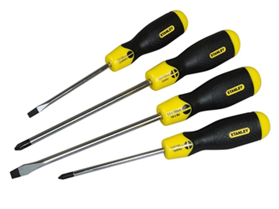 Stanley Cushion Grip Screwdriver 4 Piece Set