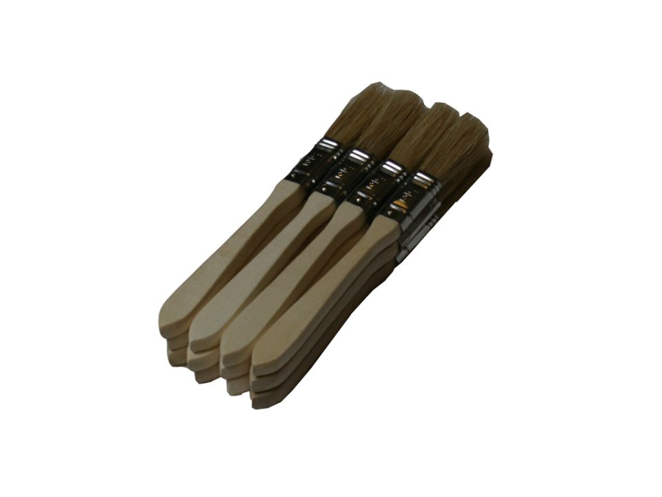 Wooden Laminating Brush 0.5 Inch 12 Pack